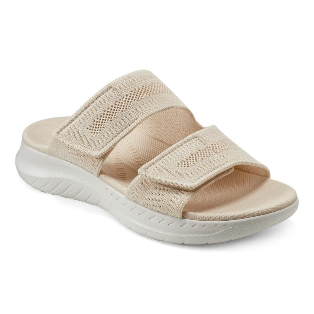 Easy Spirit Dashtyn Double Band Lightweight Slip-on Sandals - Natural